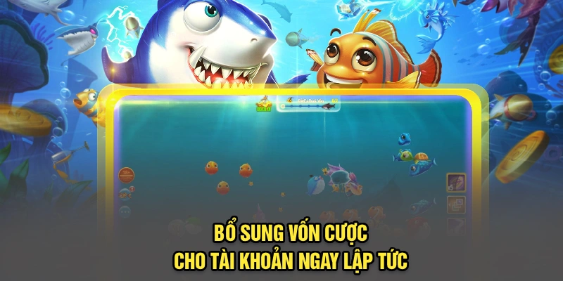Bổ sung vốn cược cho tài khoản ngay lập tức