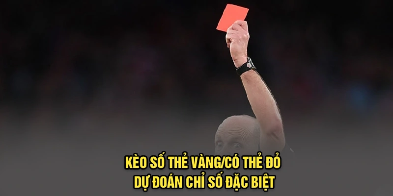 Kèo số thẻ vàng/có thẻ đỏ dự đoán chỉ số đặc biệt